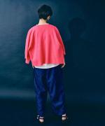 コットンミラノリブ　カーディガン